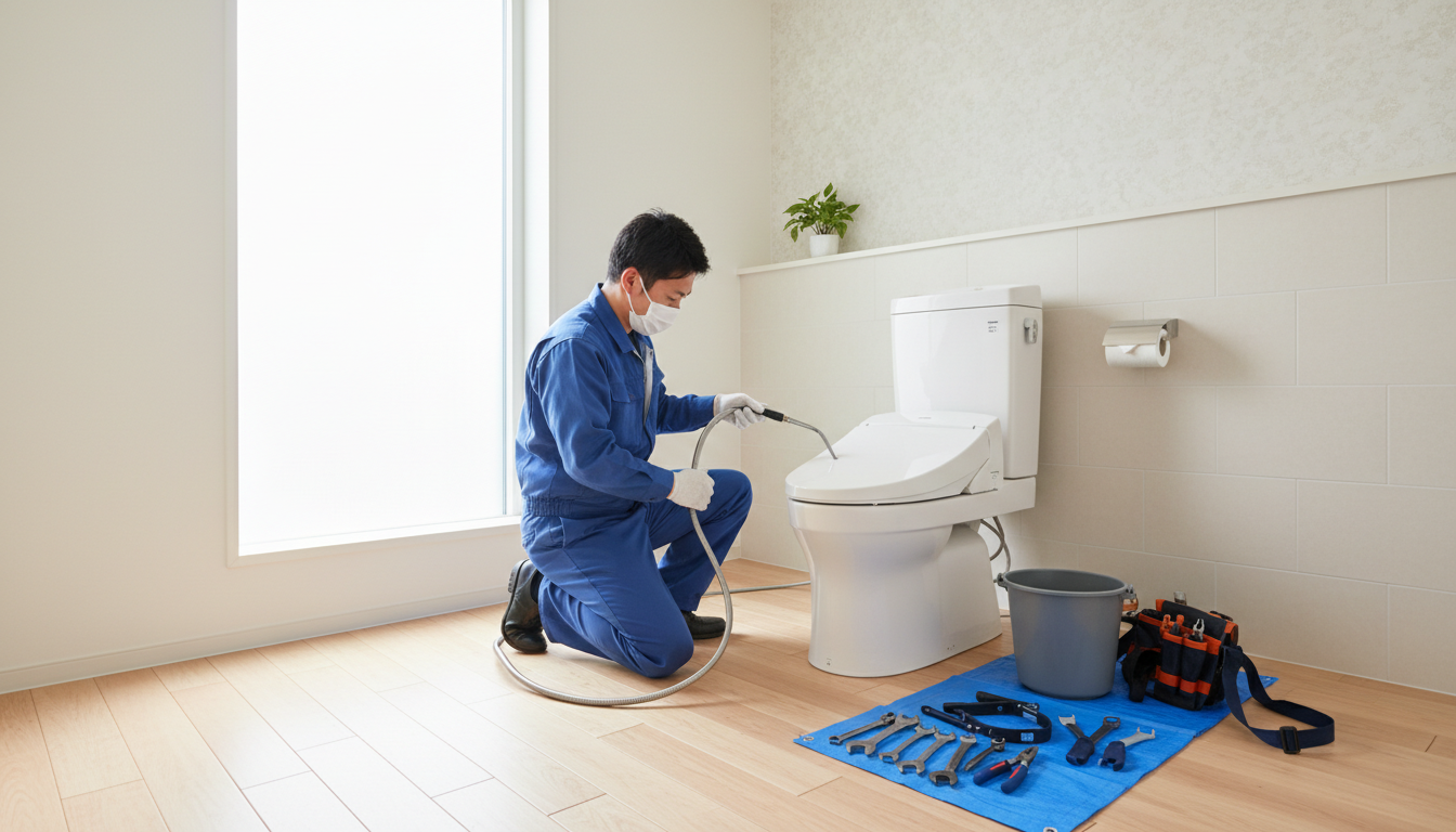 熊本市東区で信頼できるトイレつまり修理業者を選ぶ5つのポイントに関する画像