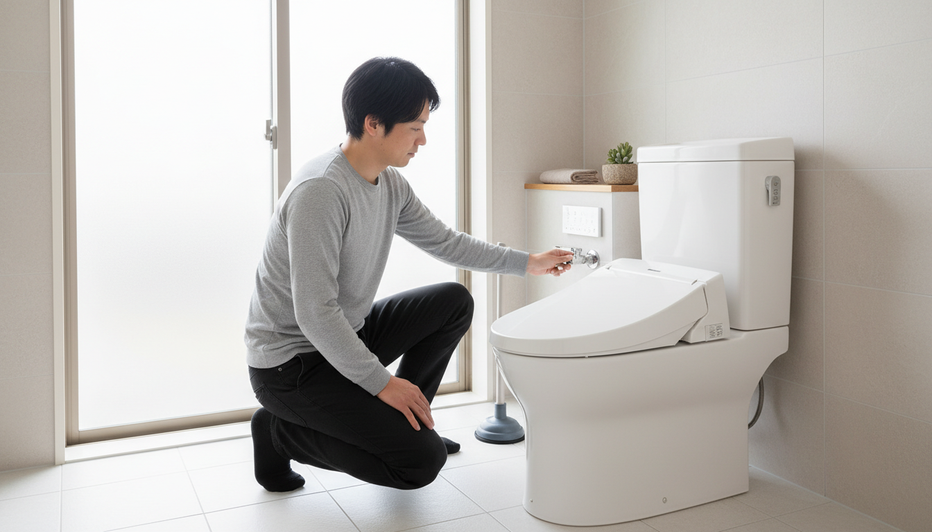 まずは落ち着いて！大泉町でトイレつまりが起きた時の初期対応に関する画像