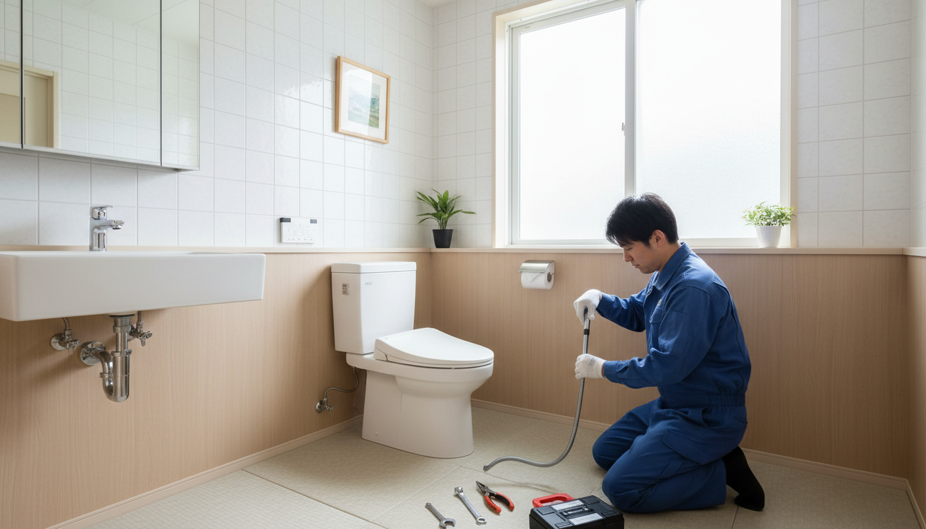 昭和村のトイレつまり修理料金の相場は？に関する画像