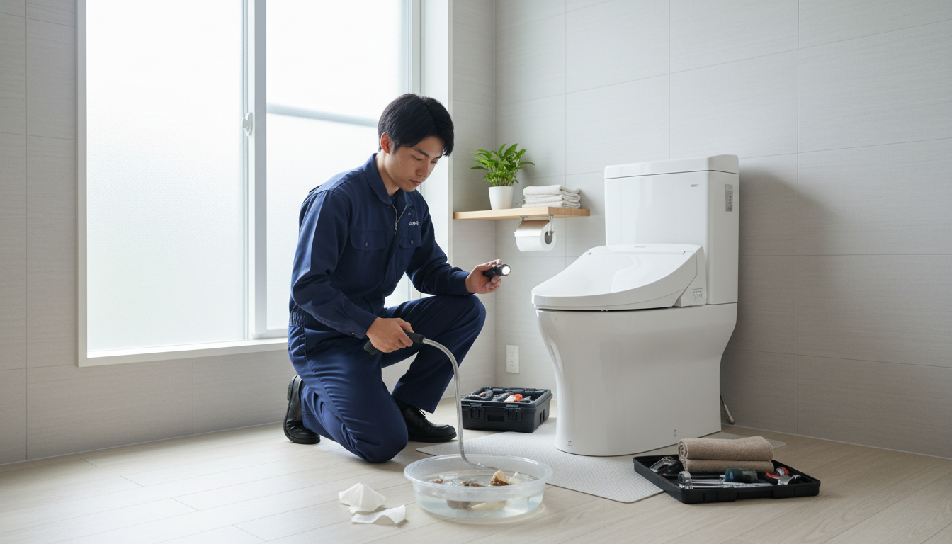 トイレつまりの症状別・料金相場の目安に関する画像