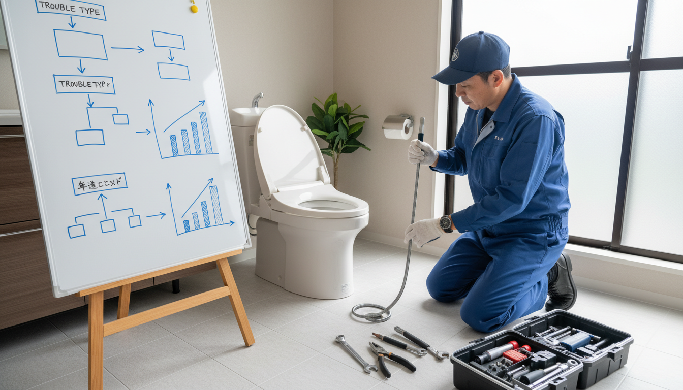 トラブル別の料金目安と平均的な相場に関する画像