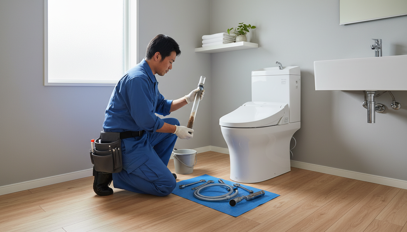 戸田市のトイレつまり修理にかかる料金相場に関する画像