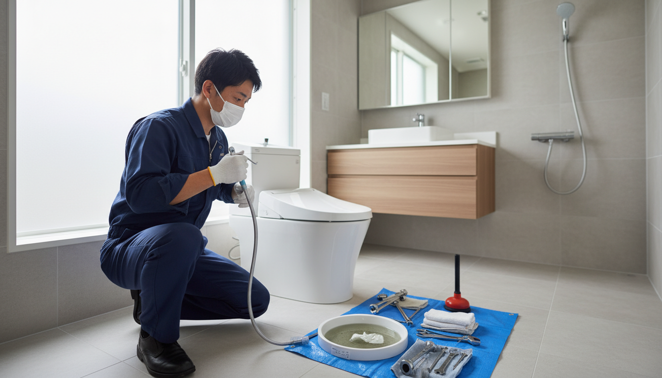 川越市でトイレつまり修理を依頼する際の料金相場に関する画像