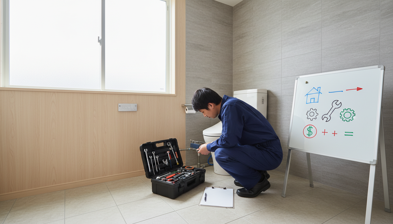 小川町のトイレつまり修理料金の内訳に関する画像