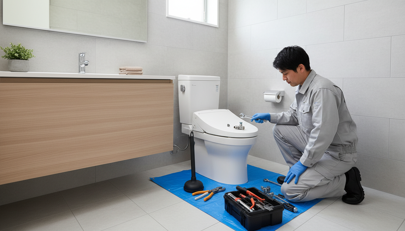 亀山市のトイレつまり修理料金の相場と内訳に関する画像