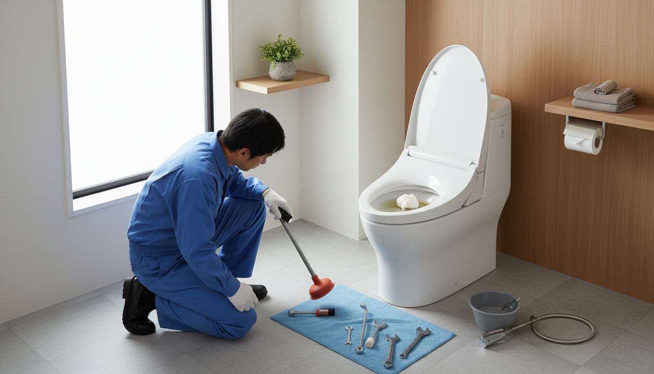 トイレつまりの主な原因は?に関する画像