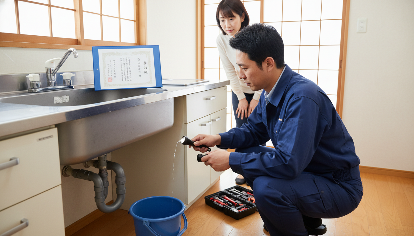 ポイント1：自治体の認定「指定給水装置工事事業者」であるかに関する画像