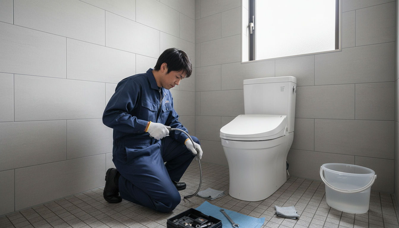 田布施町のトイレつまり修理料金の相場に関する画像