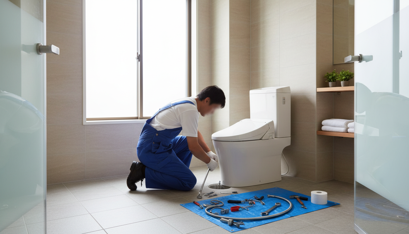 柳井市のトイレつまり修理料金の相場は？に関する画像