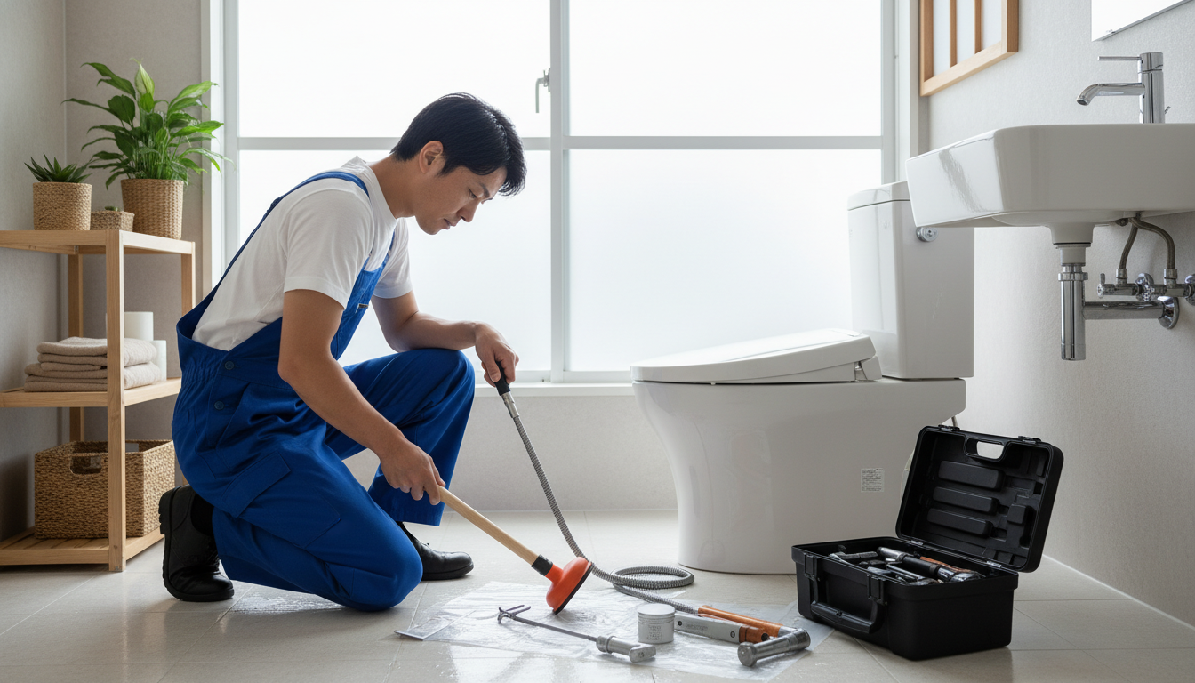 市川三郷町のトイレつまり修理業者の料金相場に関する画像