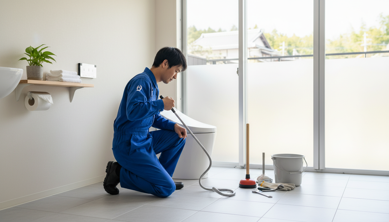 忍野村で信頼できるトイレつまり修理業者の料金相場に関する画像