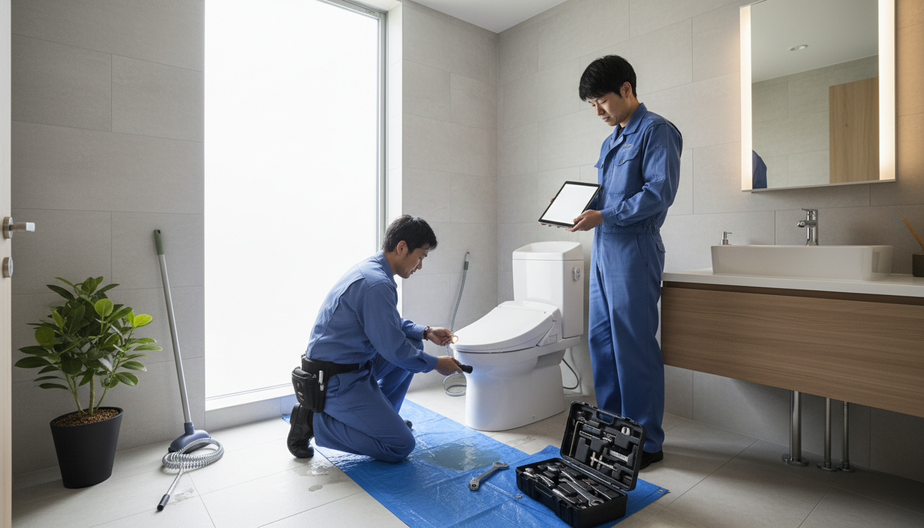 栗東市のトイレつまり修理の料金相場は？に関する画像