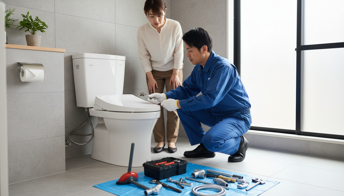 鹿児島市のトイレつまり修理料金の相場は？に関する画像