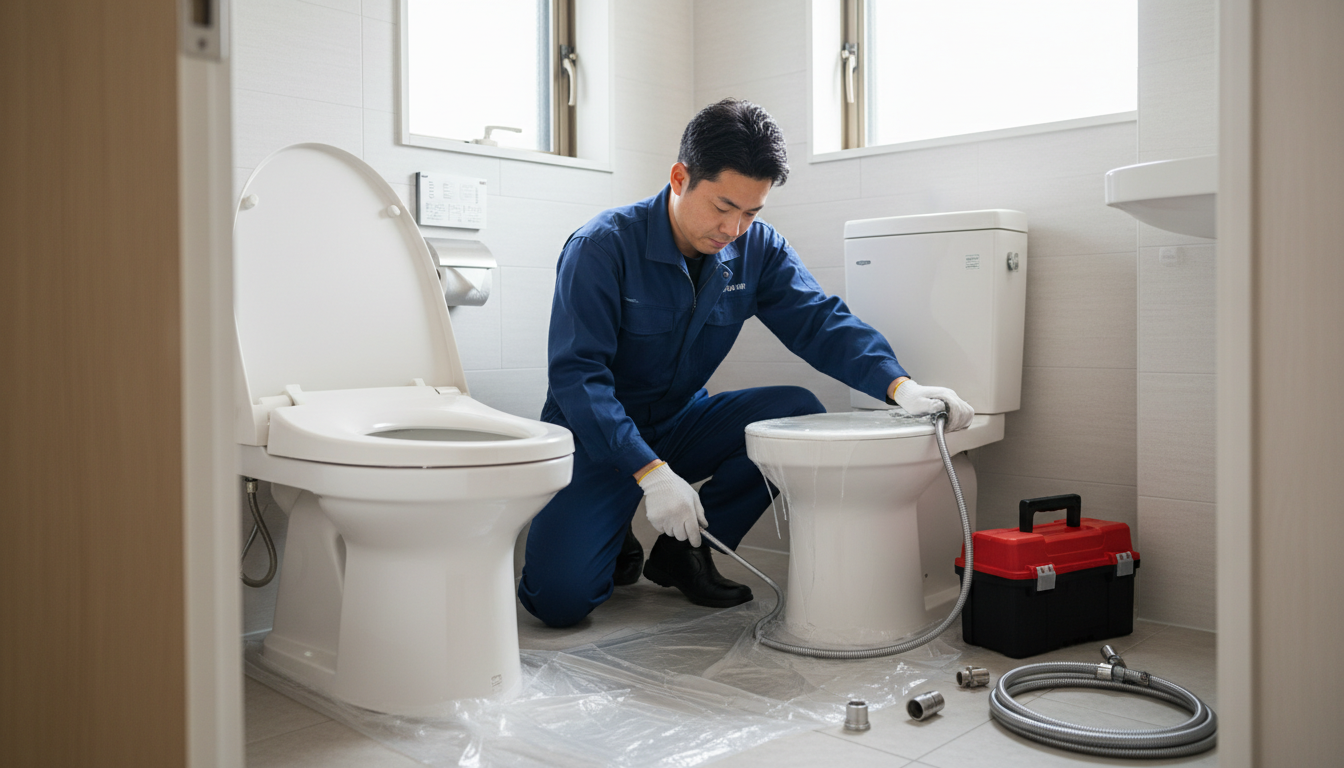 出水市のトイレつまり修理業者の料金相場と内訳に関する画像