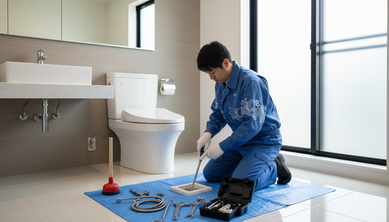 能代市でトイレつまり修理を依頼する際の料金相場に関する画像