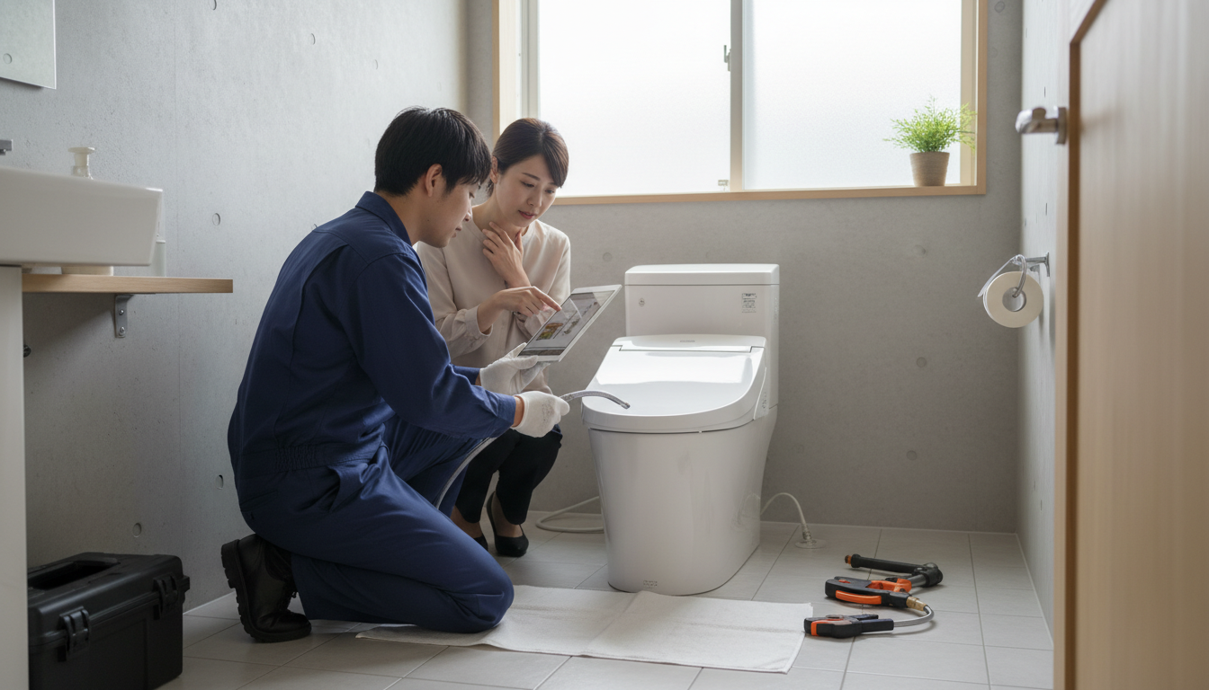 五泉市で信頼できるトイレつまり修理業者の選び方に関する画像