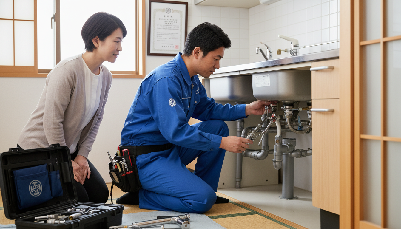 1. 自治体の「水道局指定工事店」であるかに関する画像