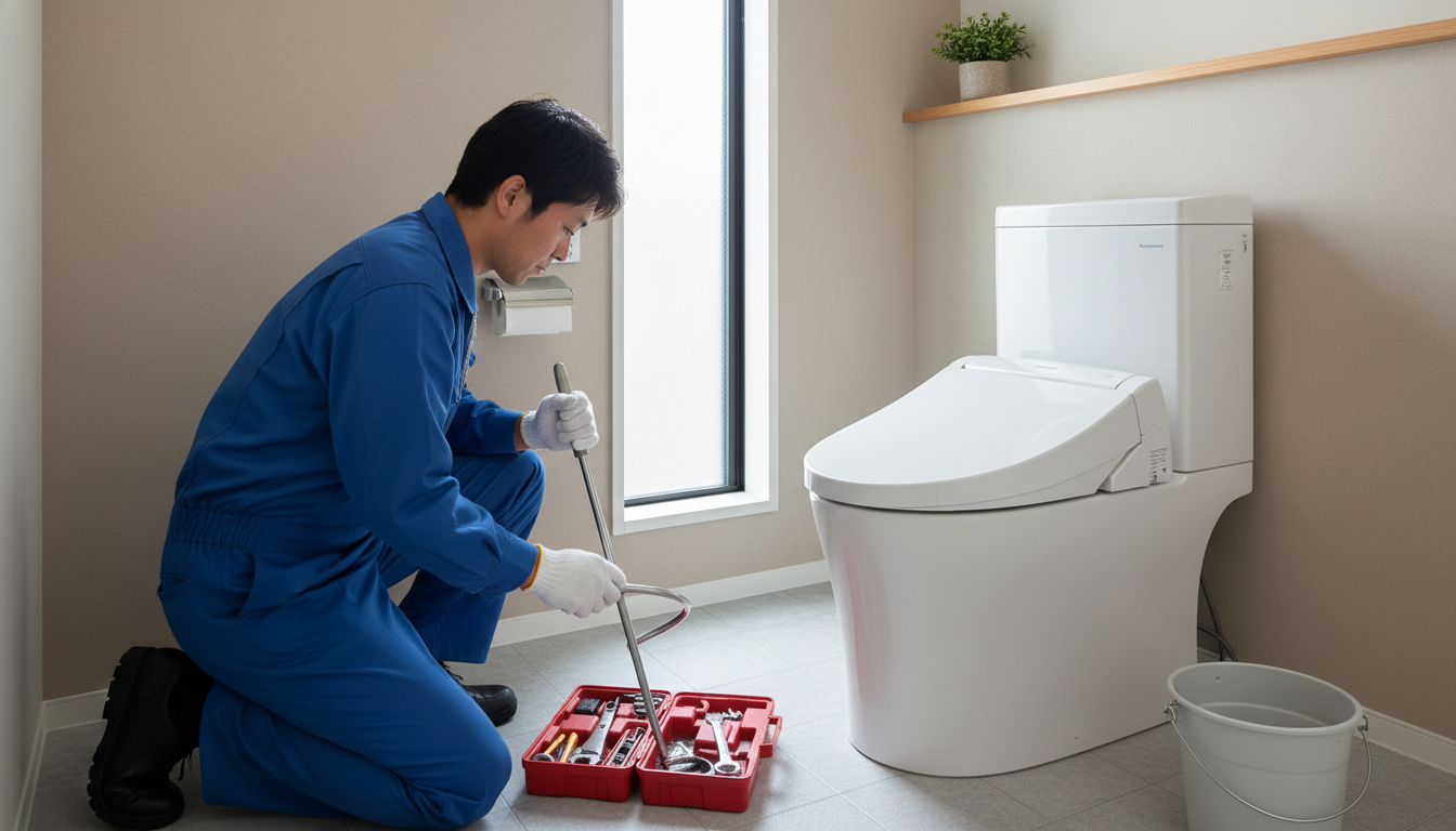 新潟市江南区のトイレつまり修理料金の相場に関する画像