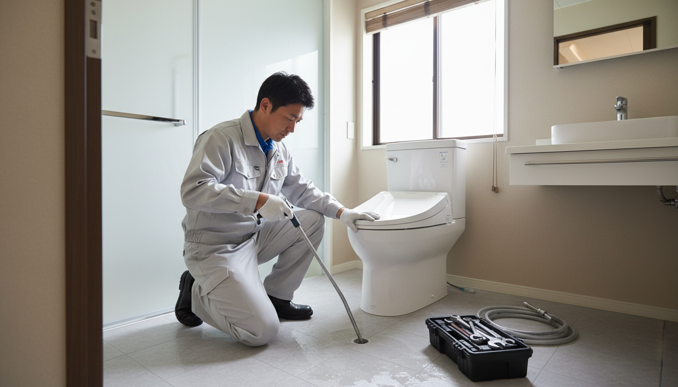 横浜市金沢区のトイレつまり修理の料金相場に関する画像