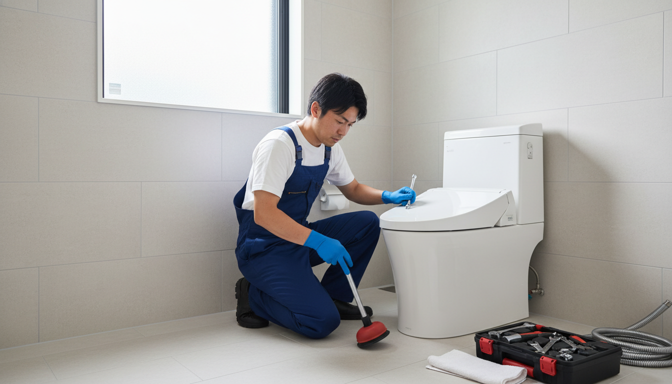 横浜市瀬谷区のトイレつまり修理料金の相場に関する画像