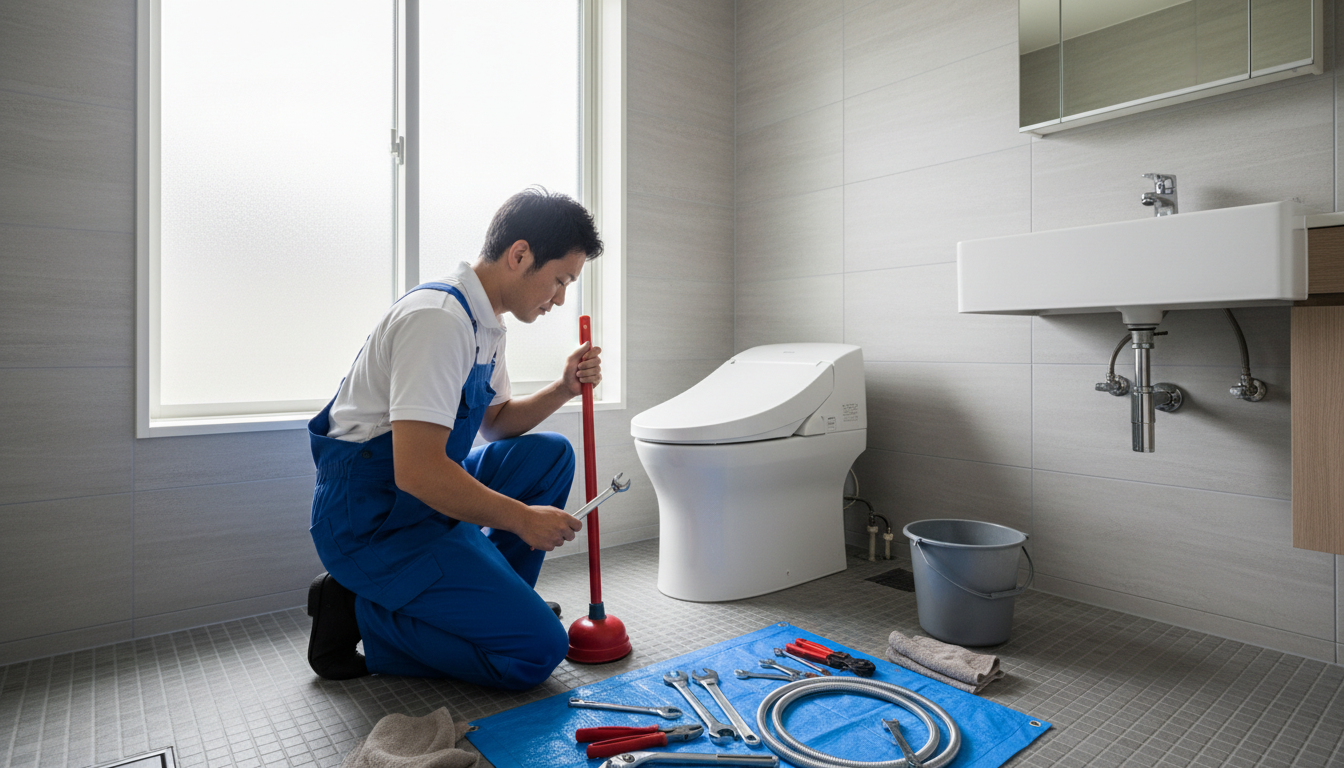 横浜市西区のトイレつまり修理料金の相場に関する画像