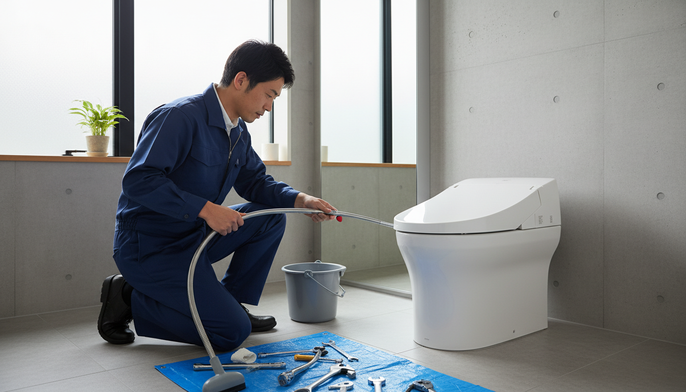 逗子市のトイレつまり修理料金の相場は？に関する画像