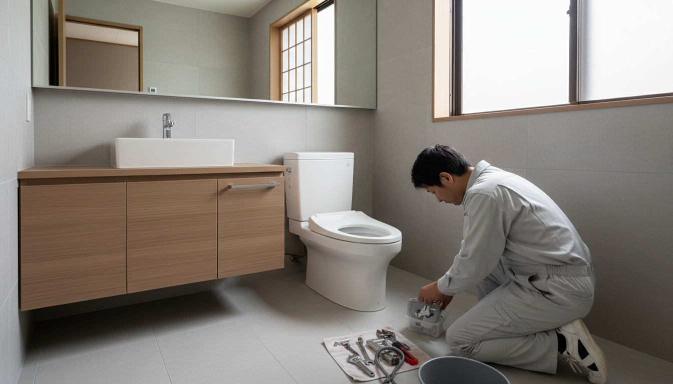 川崎市中原区のトイレつまり修理料金の相場に関する画像