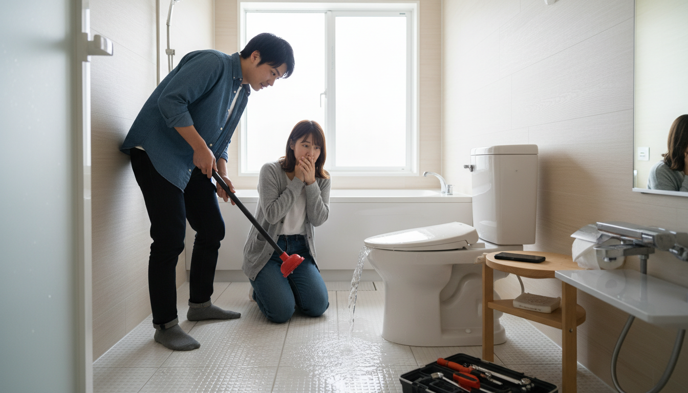 突然のトイレつまり！湯河原町で慌てないための初動と業者選びの重要性に関する画像