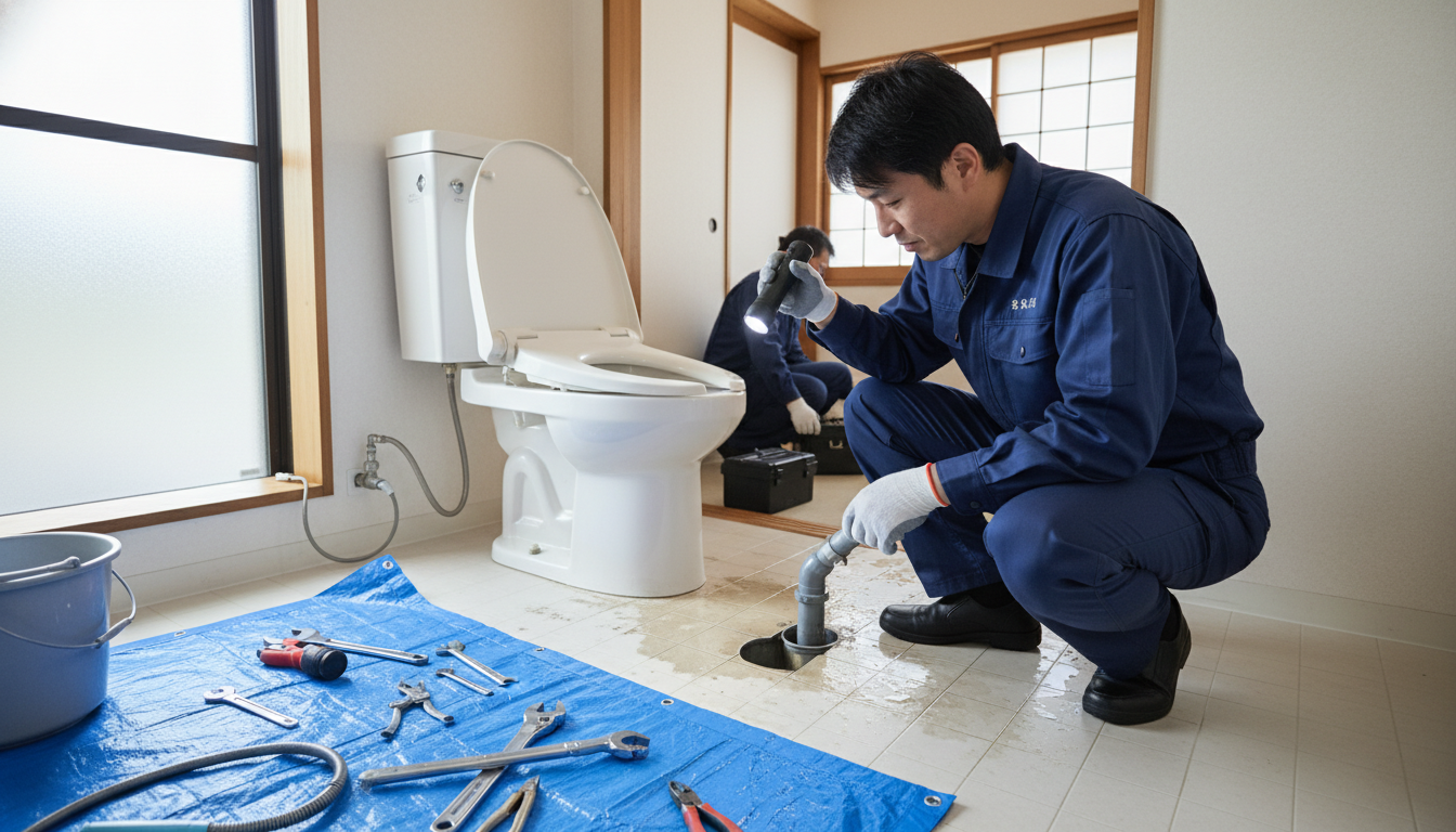 二宮町のトイレつまり修理に対応する優良水道業者リストに関する画像