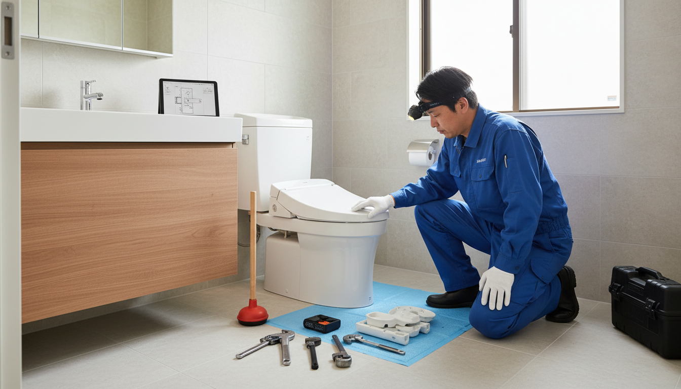 外ヶ浜町でトイレつまり修理を依頼する際の料金相場に関する画像