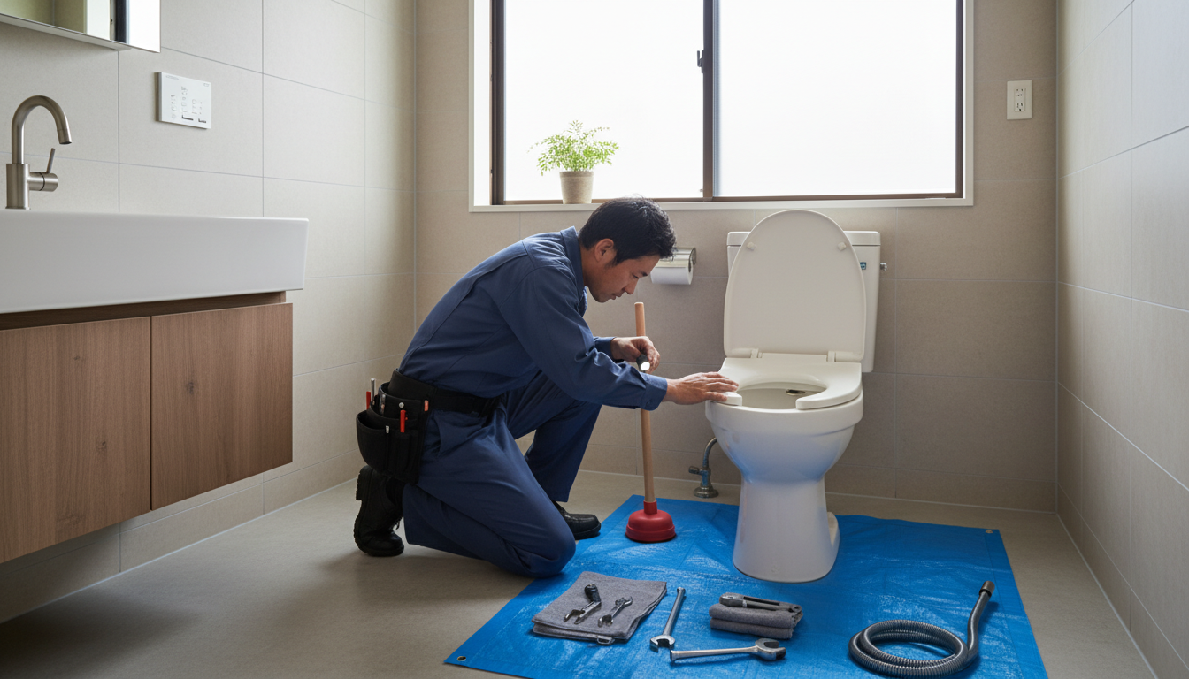 榛原郡吉田町のトイレつまり修理料金の相場は？に関する画像