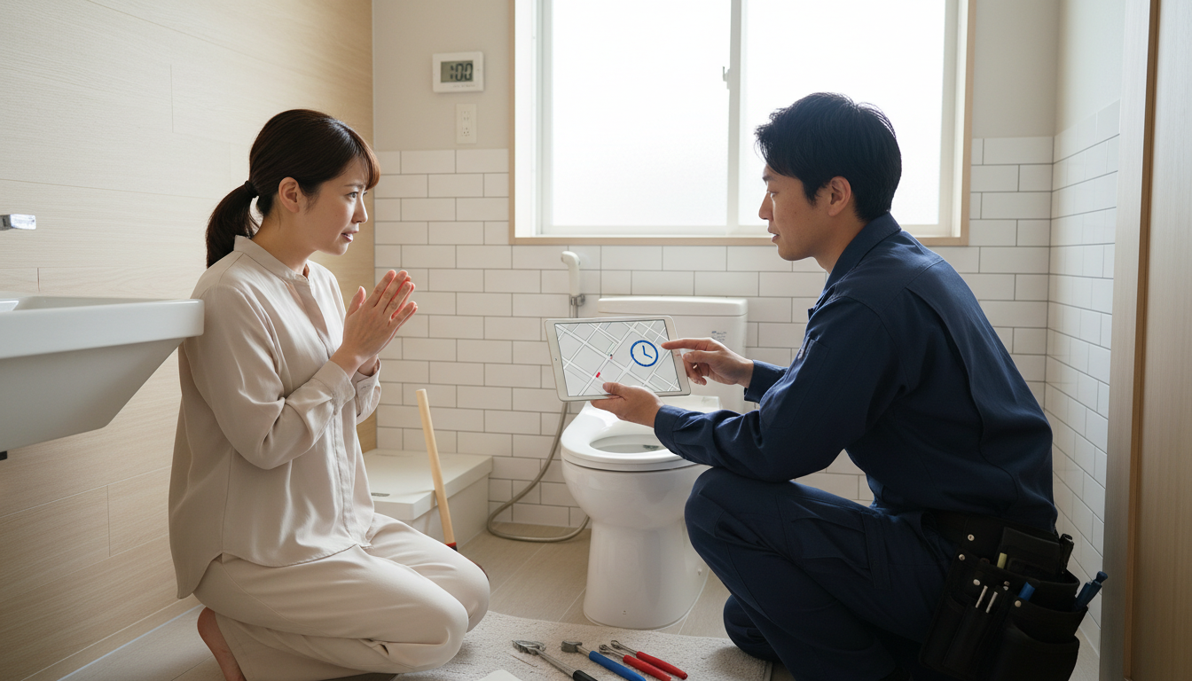 対応の速さと駆けつけ時間を確認するに関する画像