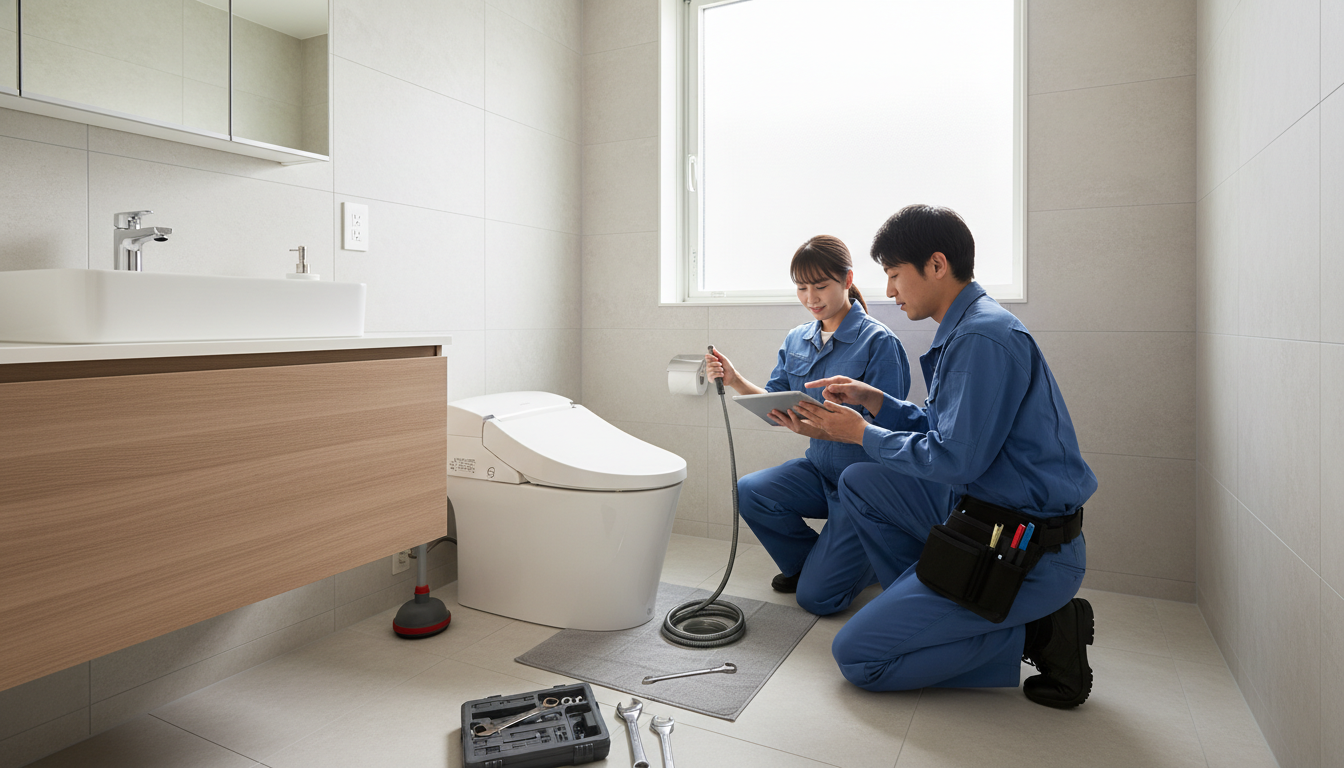 我孫子市のトイレつまり修理にかかる料金相場に関する画像