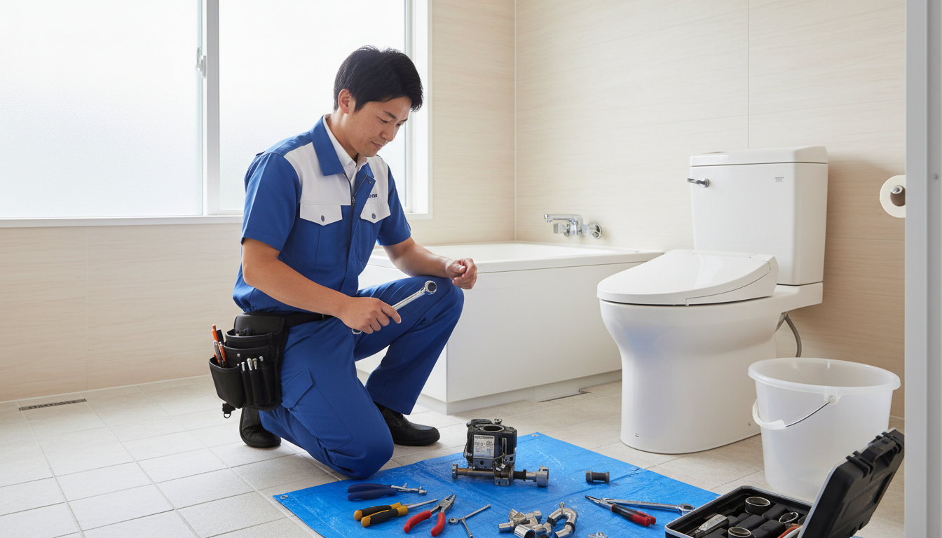 鎌ケ谷市のトイレつまり修理業者の料金相場と内訳に関する画像