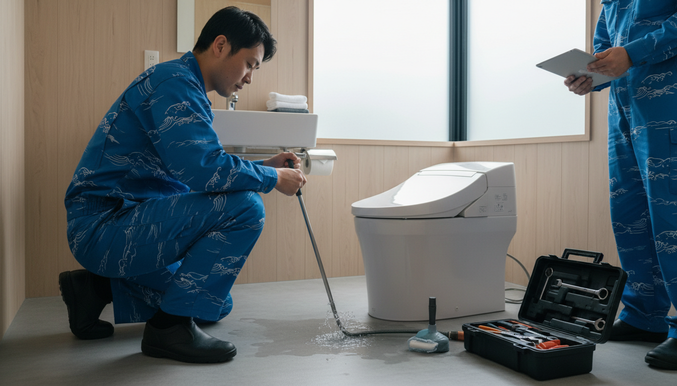 長南町でトイレつまり修理を依頼する際の料金相場に関する画像