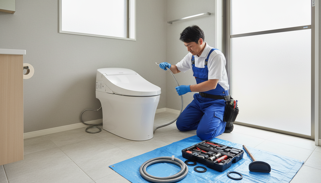 貝塚市のトイレつまり修理の料金相場に関する画像