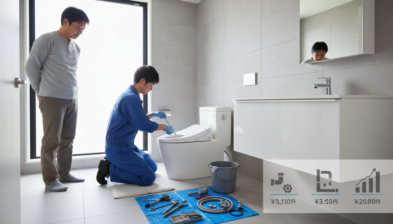 トラブル別の料金目安と平均的な相場に関する画像