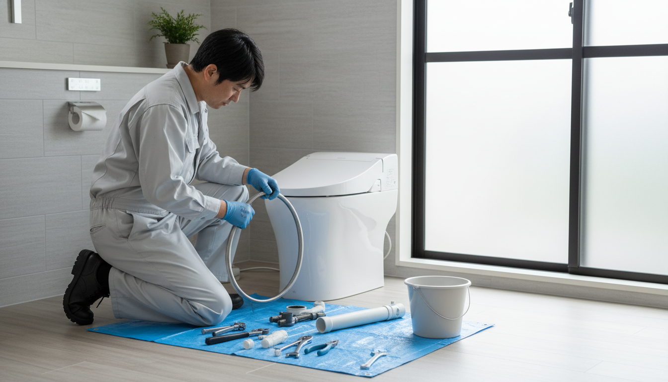 堺市北区のトイレつまり修理にかかる料金相場に関する画像