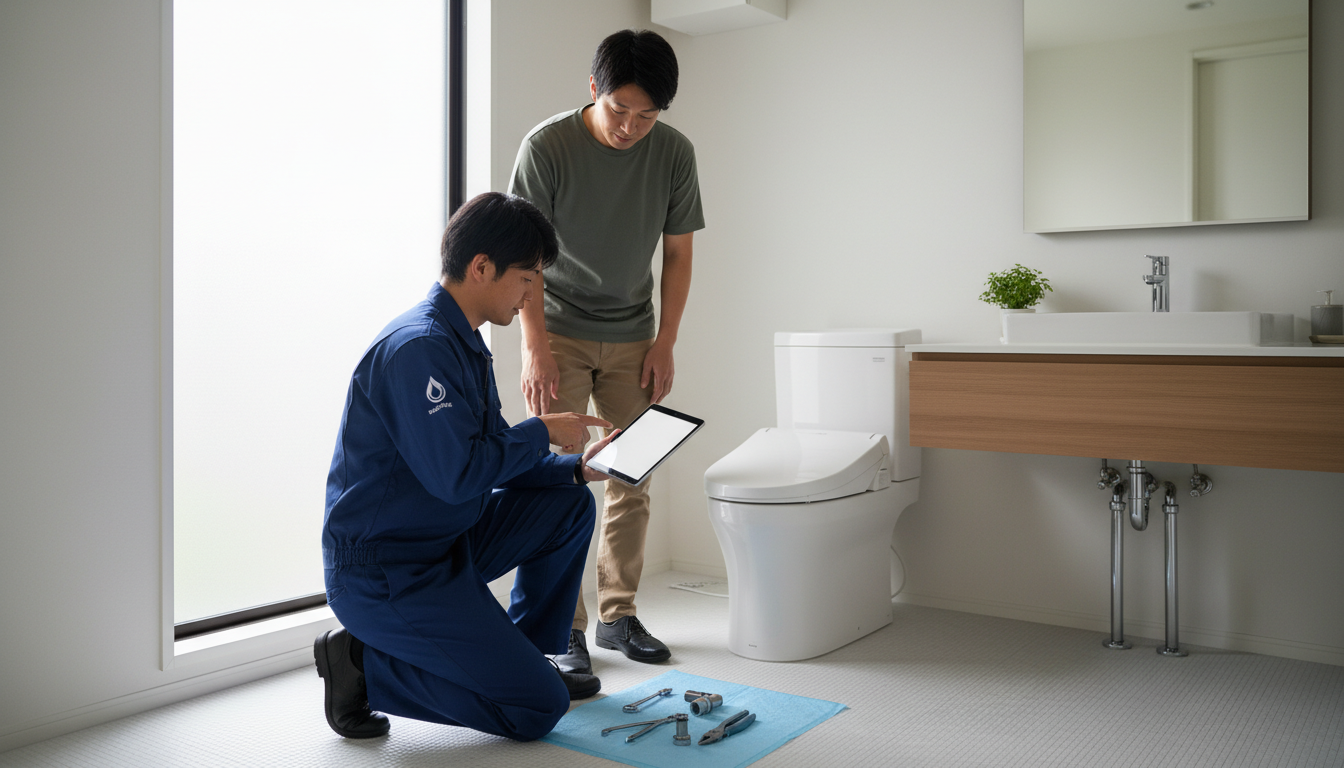 吹田市でトイレつまり修理業者を選ぶ際の重要ポイントに関する画像