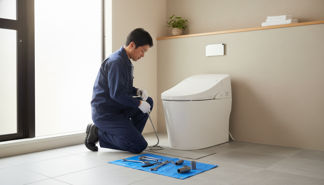 大阪市鶴見区のトイレつまり修理料金の相場は？に関する画像