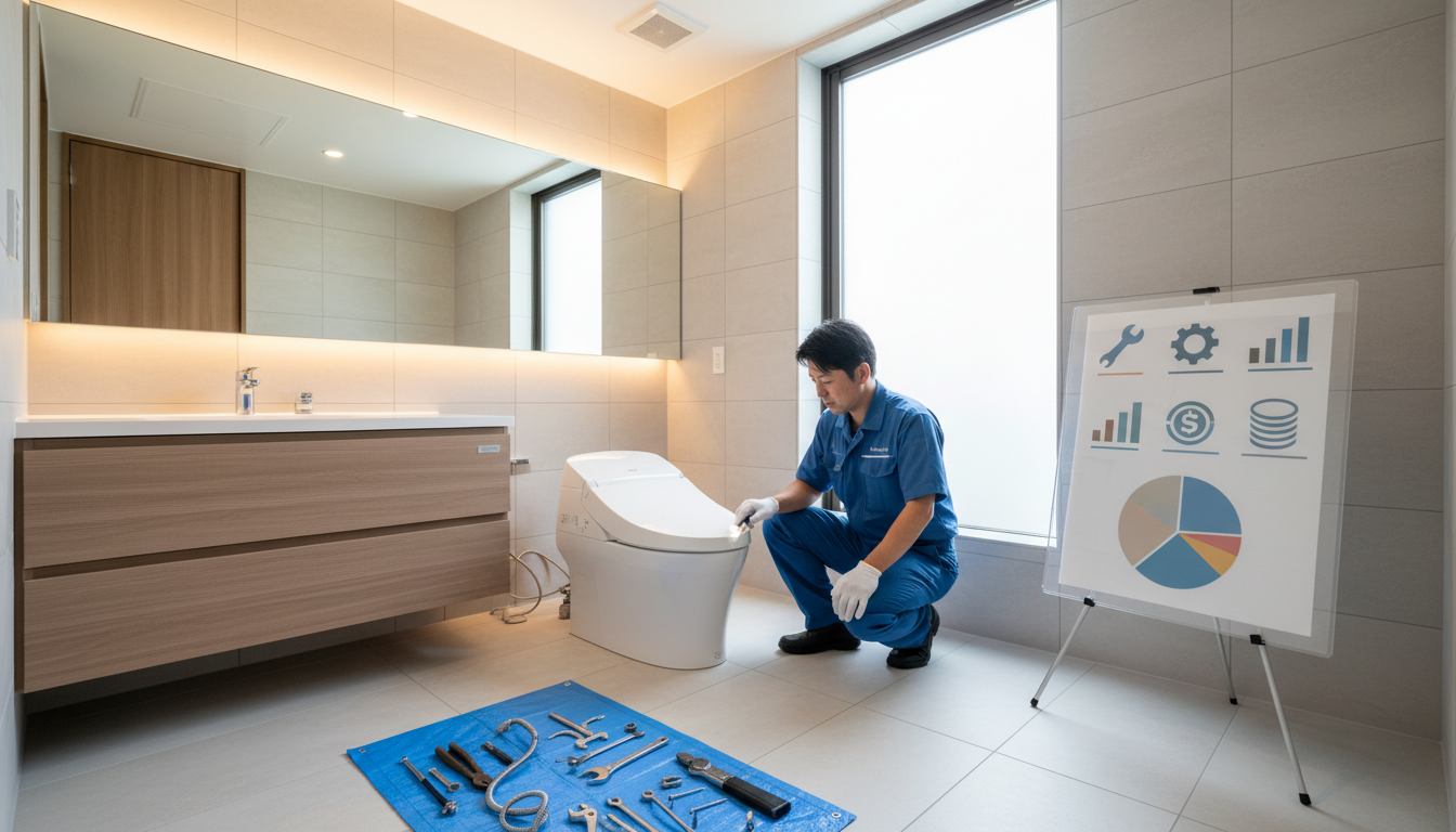 トイレつまり修理の料金内訳と症状別の費用目安に関する画像