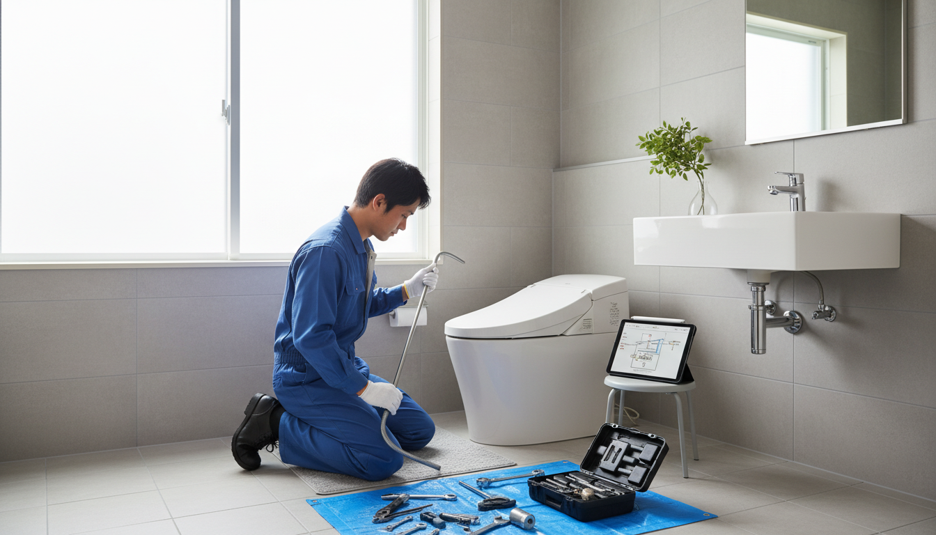 大阪市福島区のトイレつまり修理料金の相場と内訳に関する画像