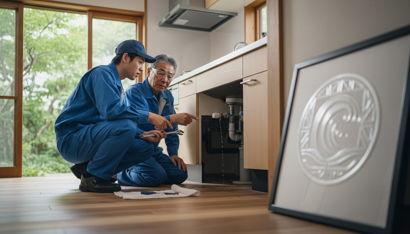 ポイント1：水道局指定工事店であるかに関する画像