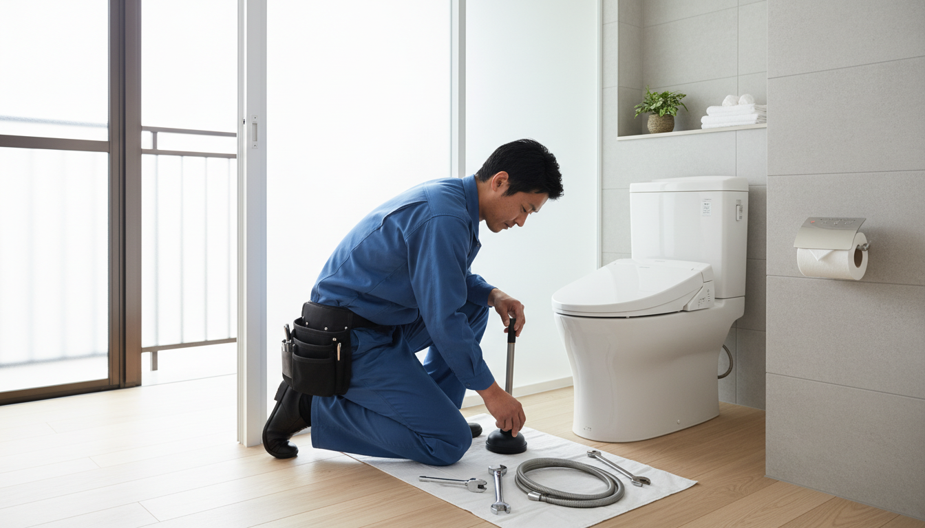 日田市で評価の高いトイレつまり修理業者一覧に関する画像