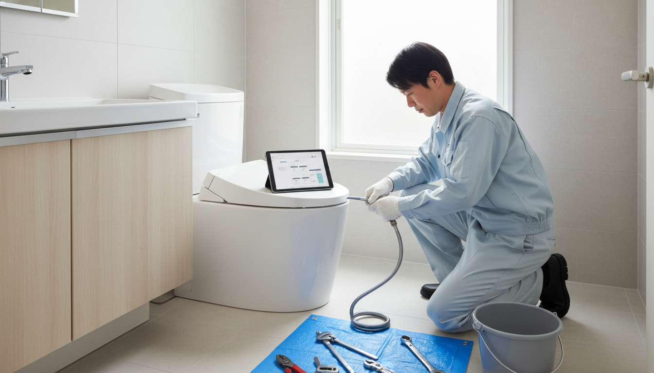 時津町でトイレつまり修理を依頼する際の料金相場に関する画像