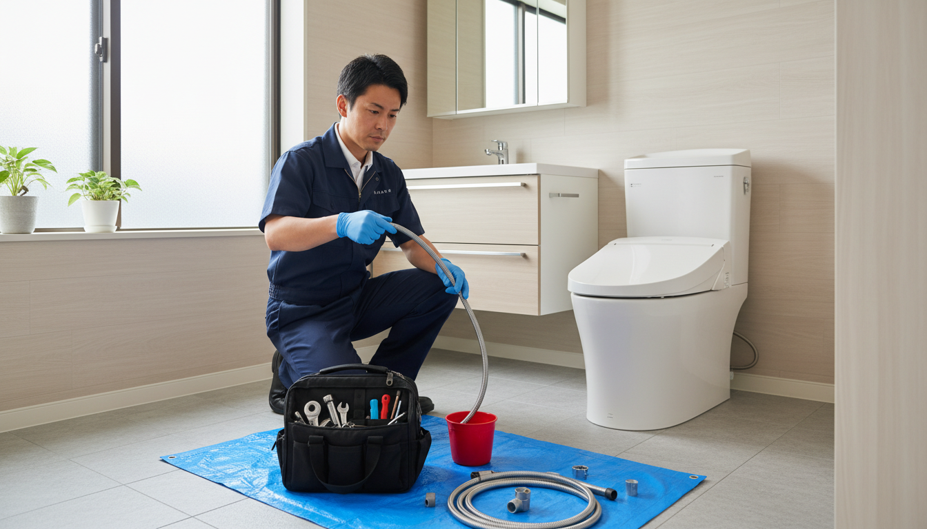 長与町のトイレつまり修理業者の料金相場と仕組みに関する画像