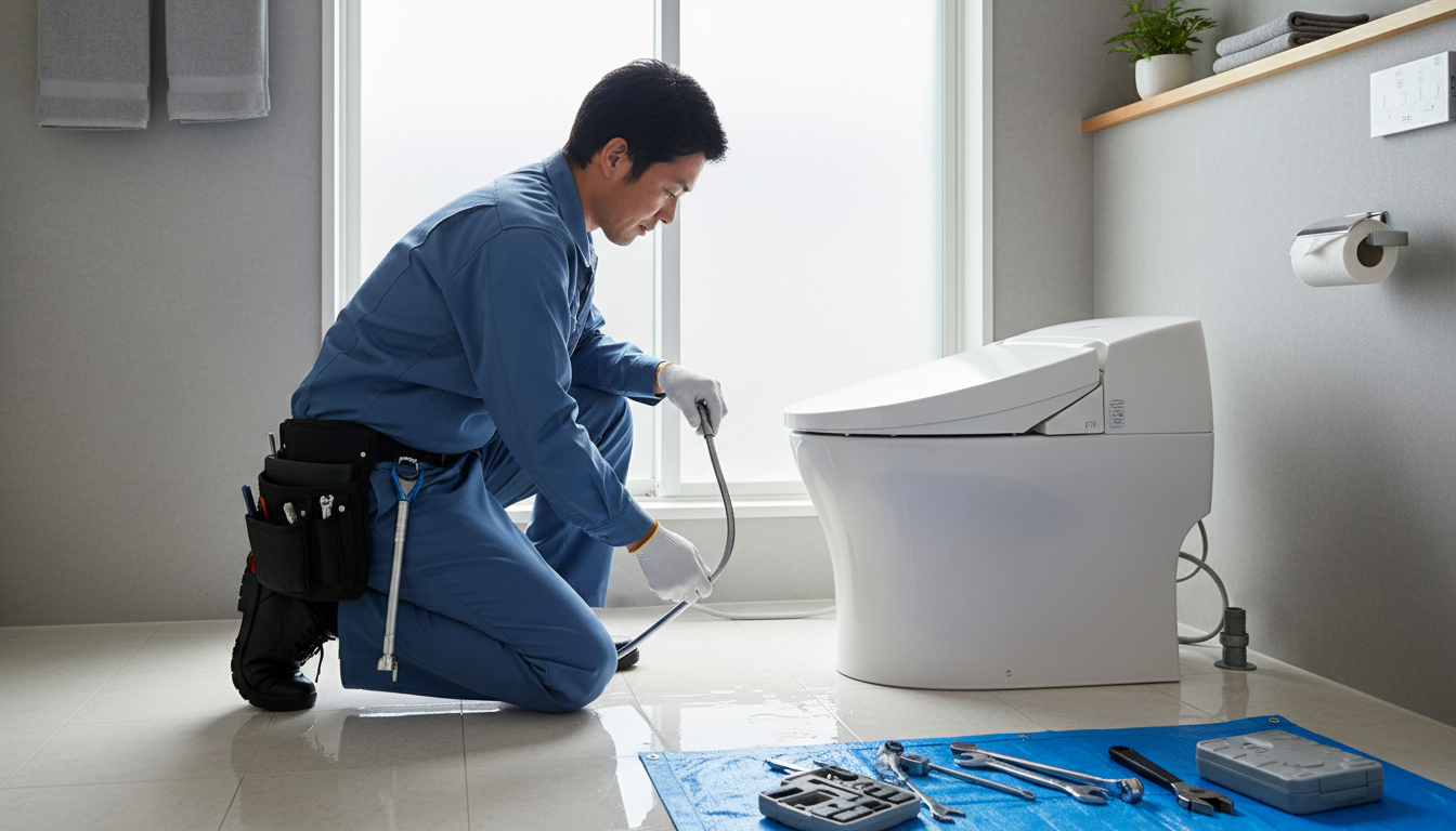 長崎市のトイレつまり修理業者の料金相場と仕組みに関する画像