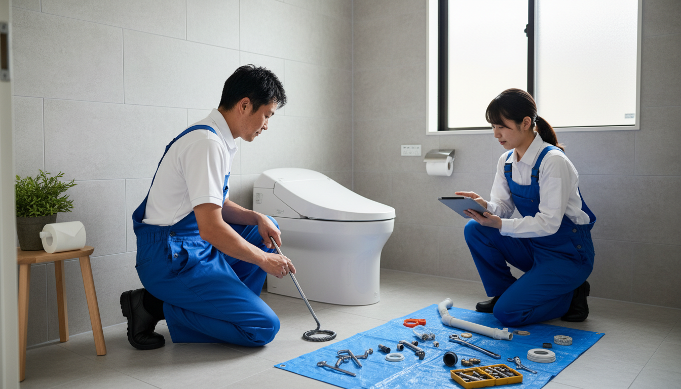 トイレつまりの料金相場と料金体系のチェックポイントに関する画像