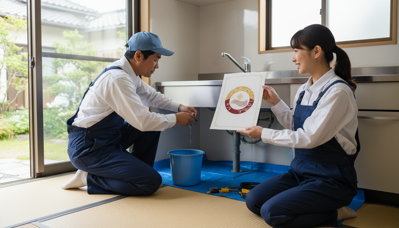 ポイント1:信頼の証『水道局指定工事店』かを確認に関する画像