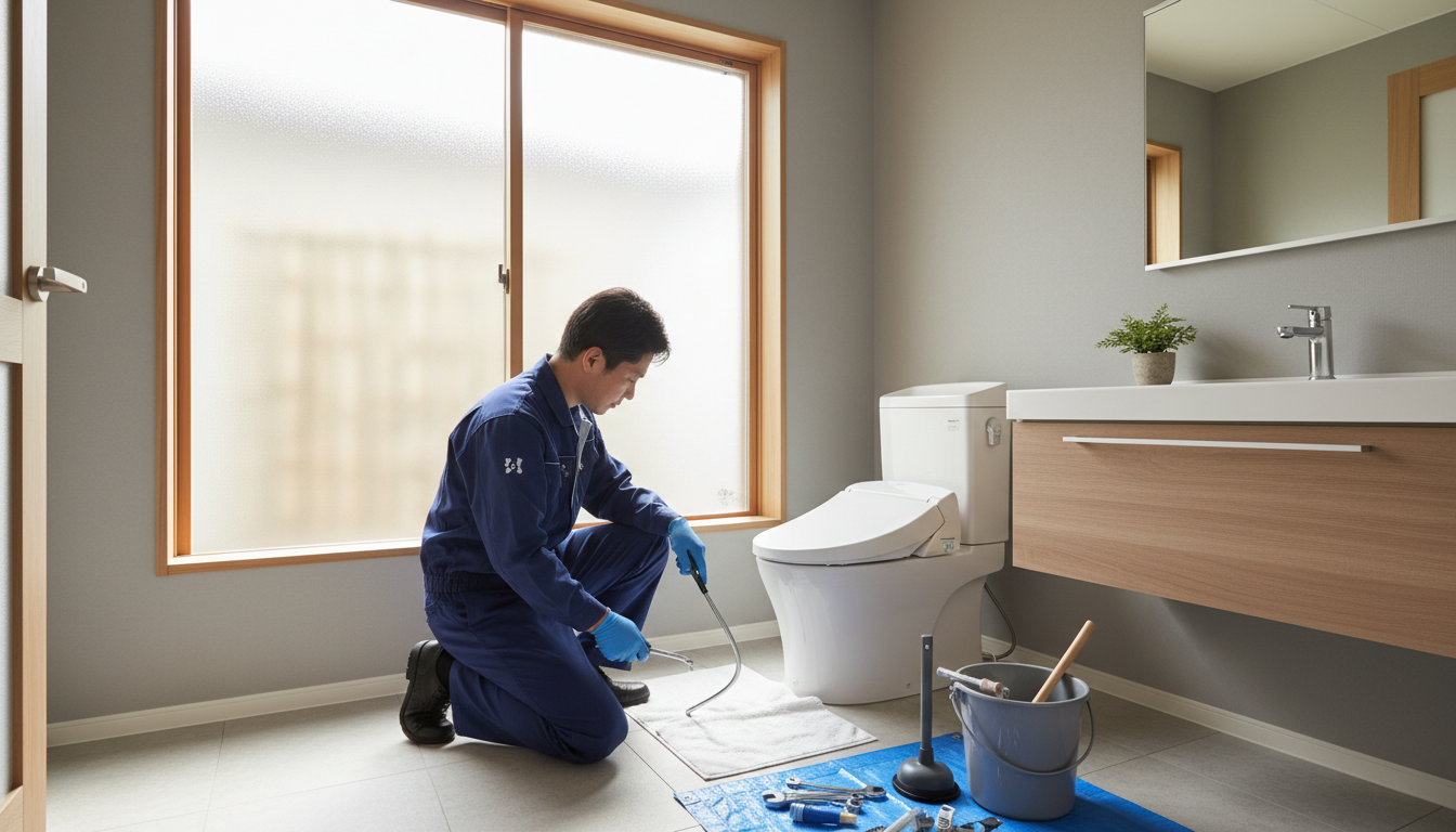 朝日村のトイレつまり修理の料金相場に関する画像